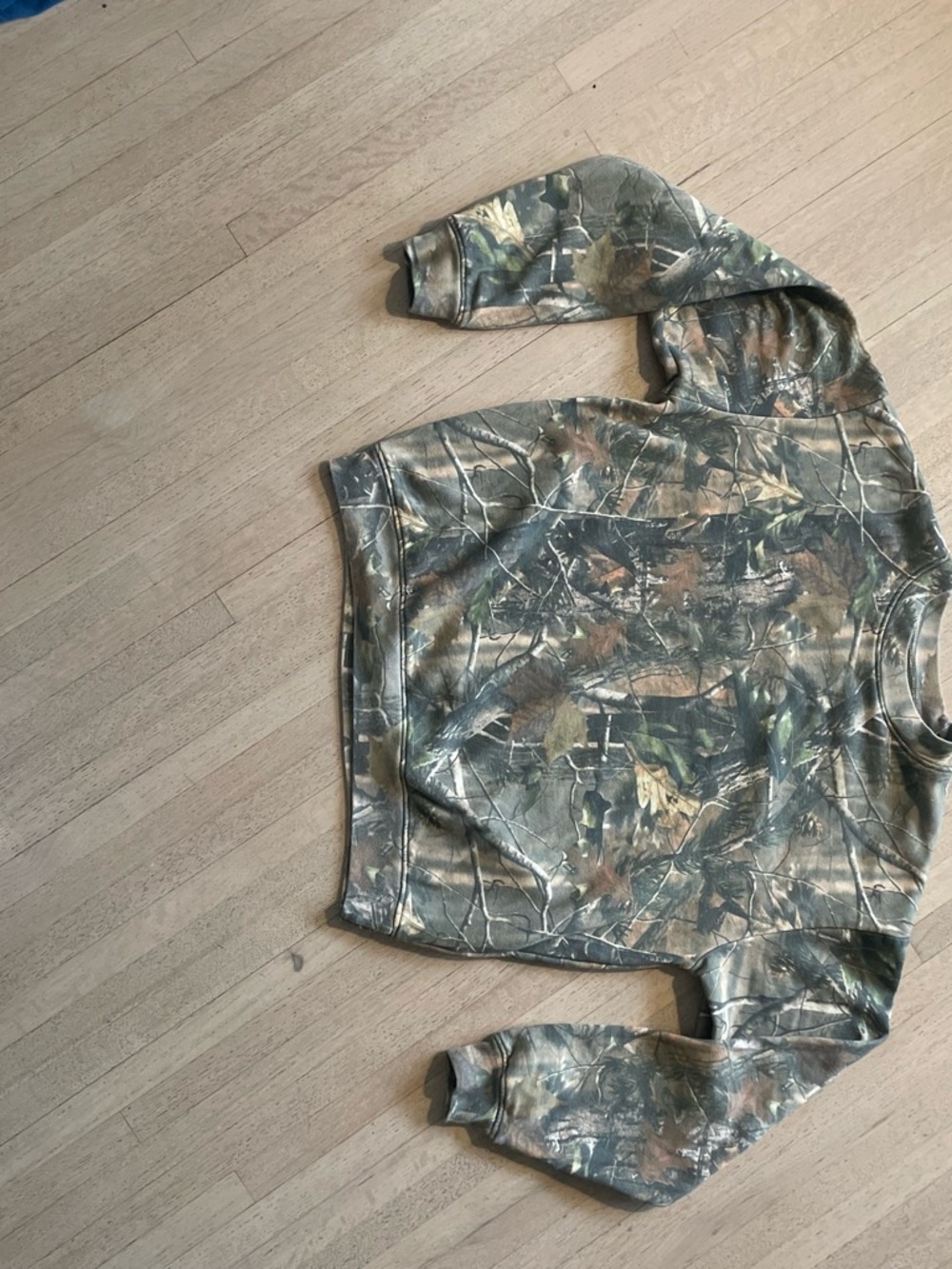 Men's Camouflage Crewneck Sweatshirt - Green/Brown Camo